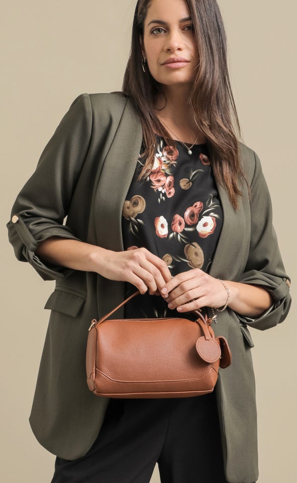 Oblong Tote Bag Tan