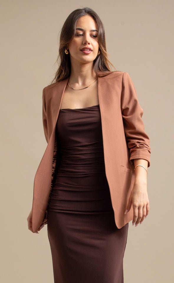 Open Collarless Blazer Sienna