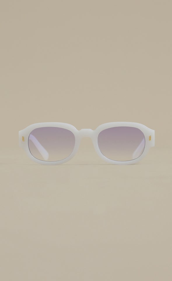 Oval Frame Sunglasses Lilac