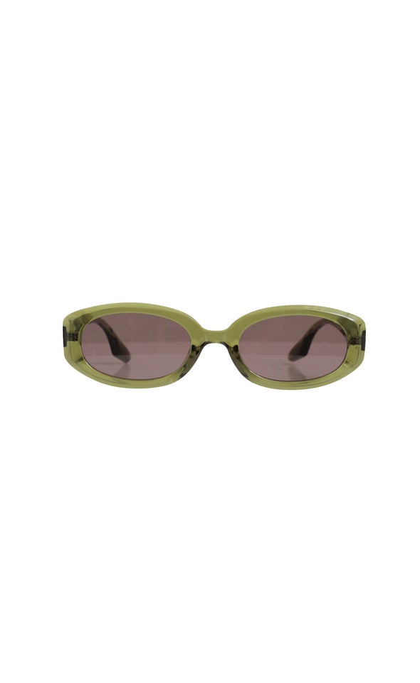 Oval Sunglasses Green