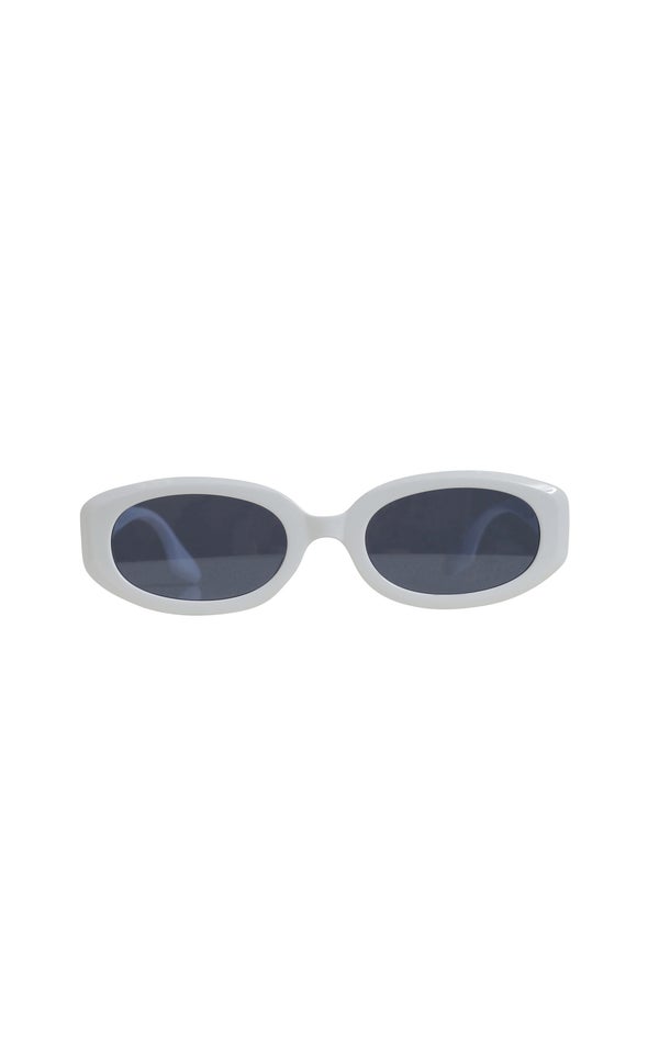 Oval Sunglasses White