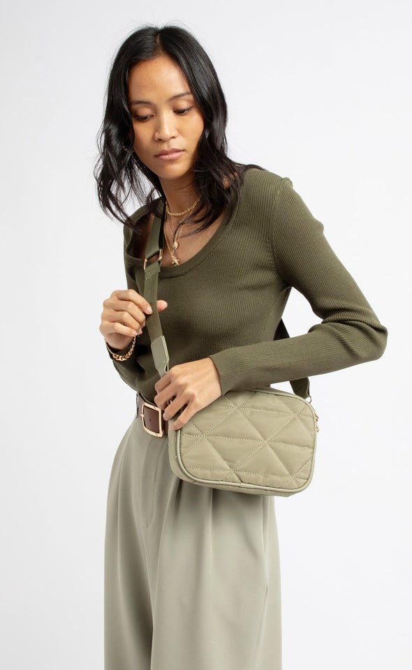 Padded Handbag Sage