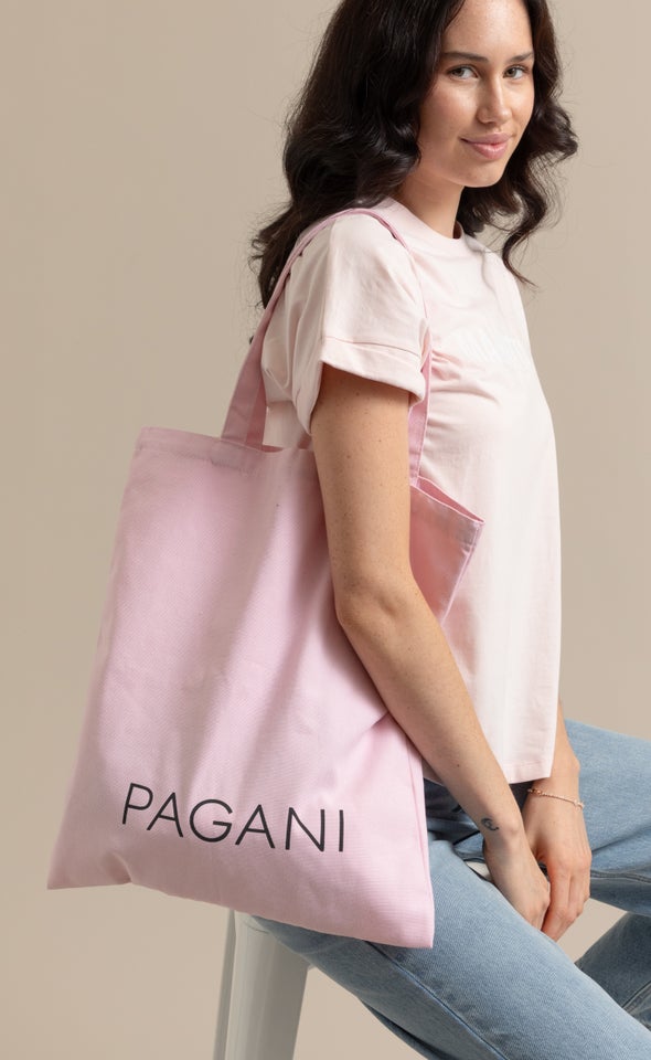 Pagani Canvas Tote Pink