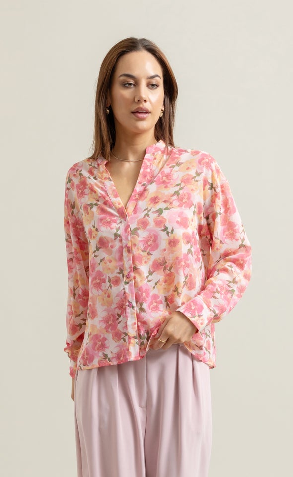 Pastels Print Shirt Pink Print