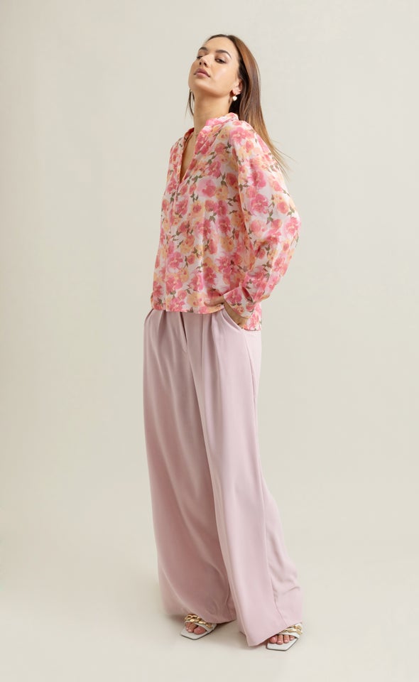 Pastels Print Shirt Pink Print