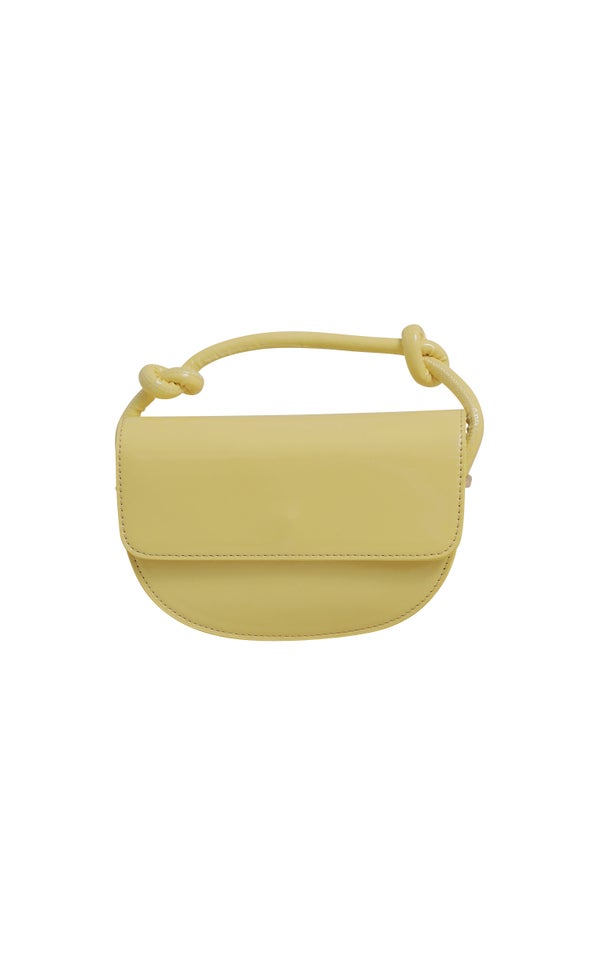 Patent Knot Bag Yellow