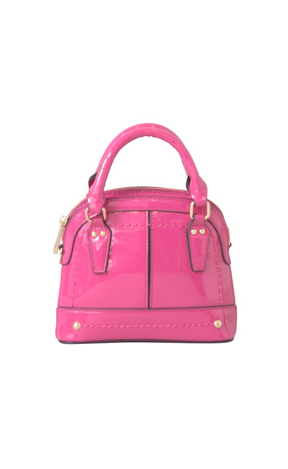 Patent Tote Pink