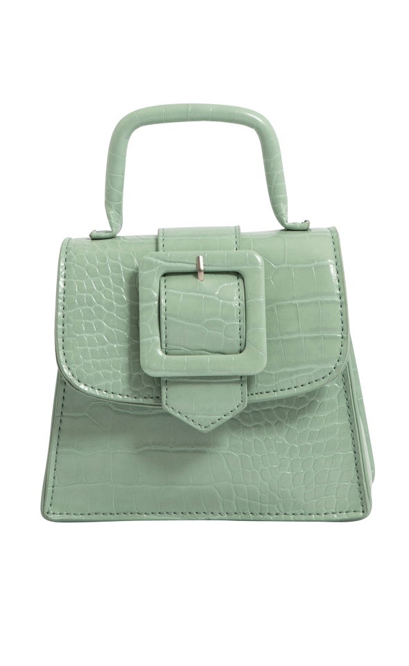 Petite Croc Handbag Mint