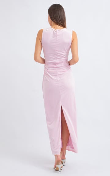 purple slit dress Long Mermaid V-neck Backless Sequins Prom Dress with Slit Purple Formal Graduation Evening Dresses