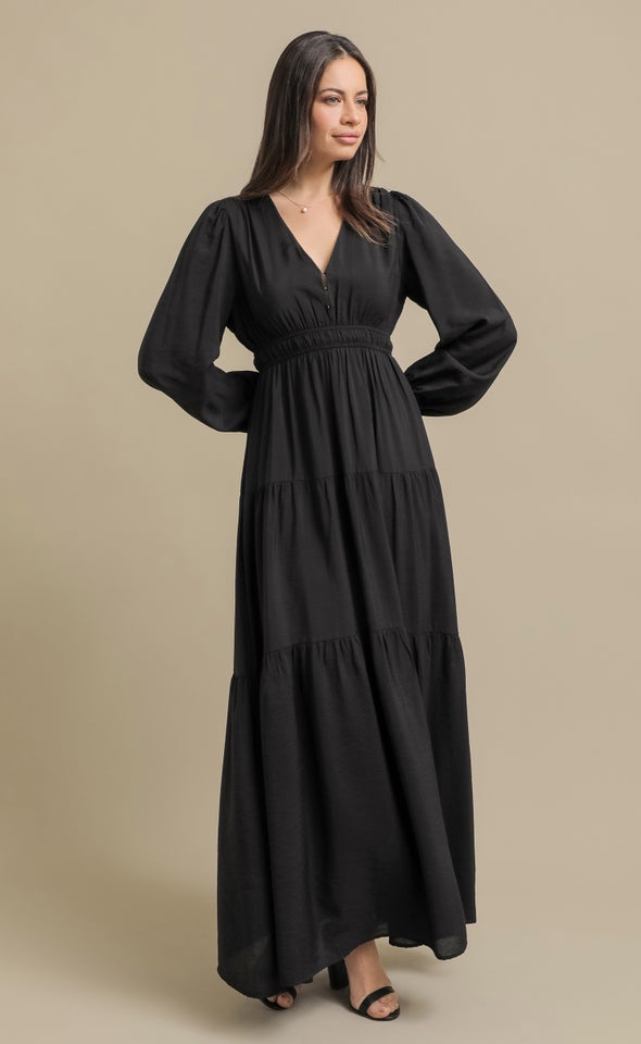 Pln Voile LS Tier Maxi Black