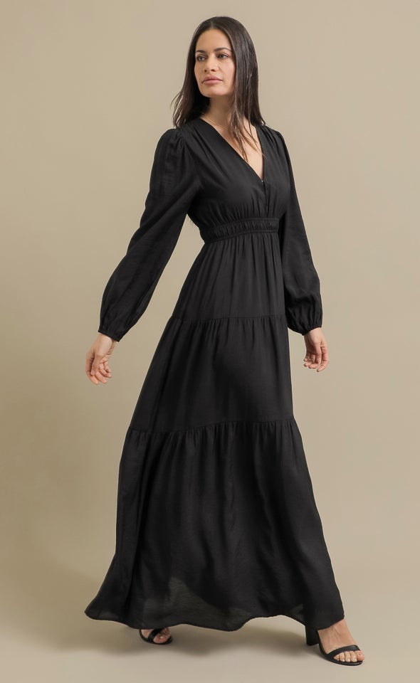 Pln Voile LS Tier Maxi Black