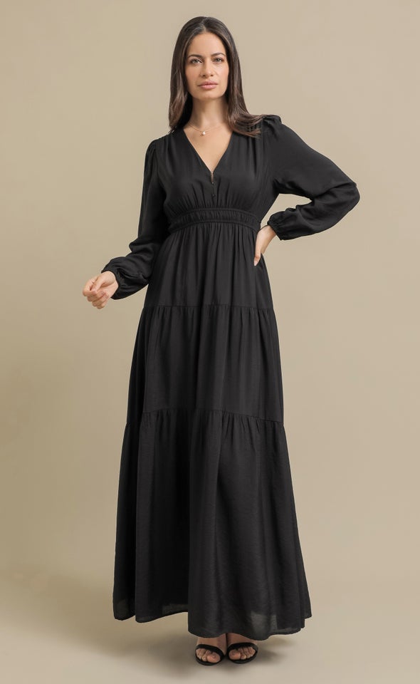 Pln Voile LS Tier Maxi Black