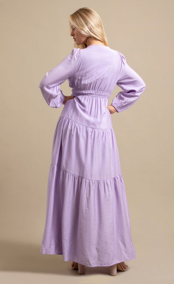 Pln Voile LS Tier Maxi Lilac