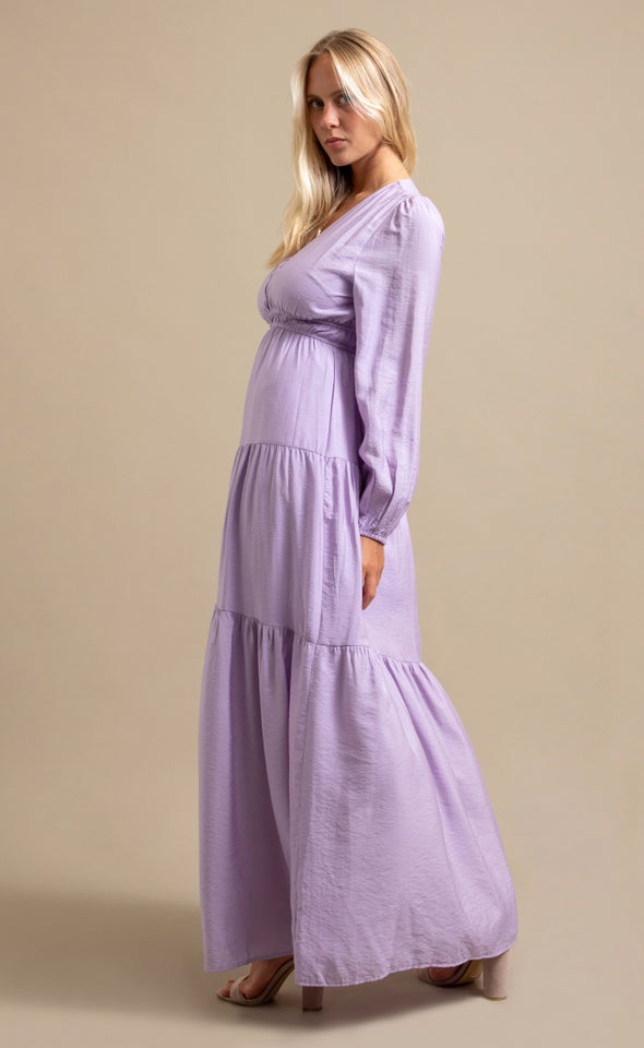 Pln Voile LS Tier Maxi Lilac
