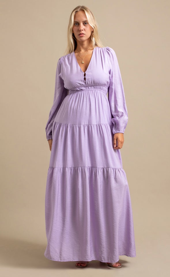 Pln Voile LS Tier Maxi Lilac