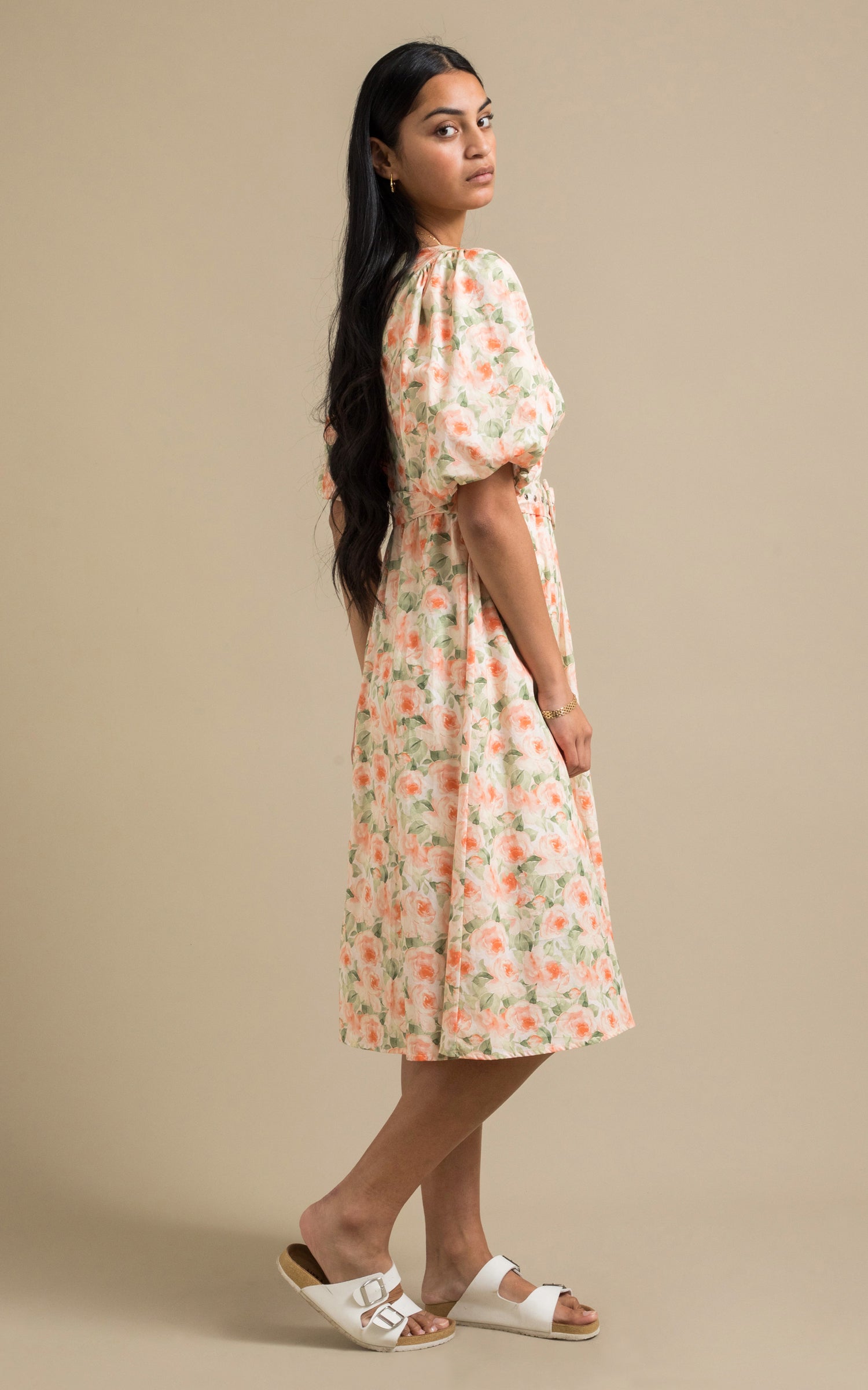 【新品未使用】　Acka pearl belted puff dress 新品未使用】 Acka pearl belted puff dress - メルカリ