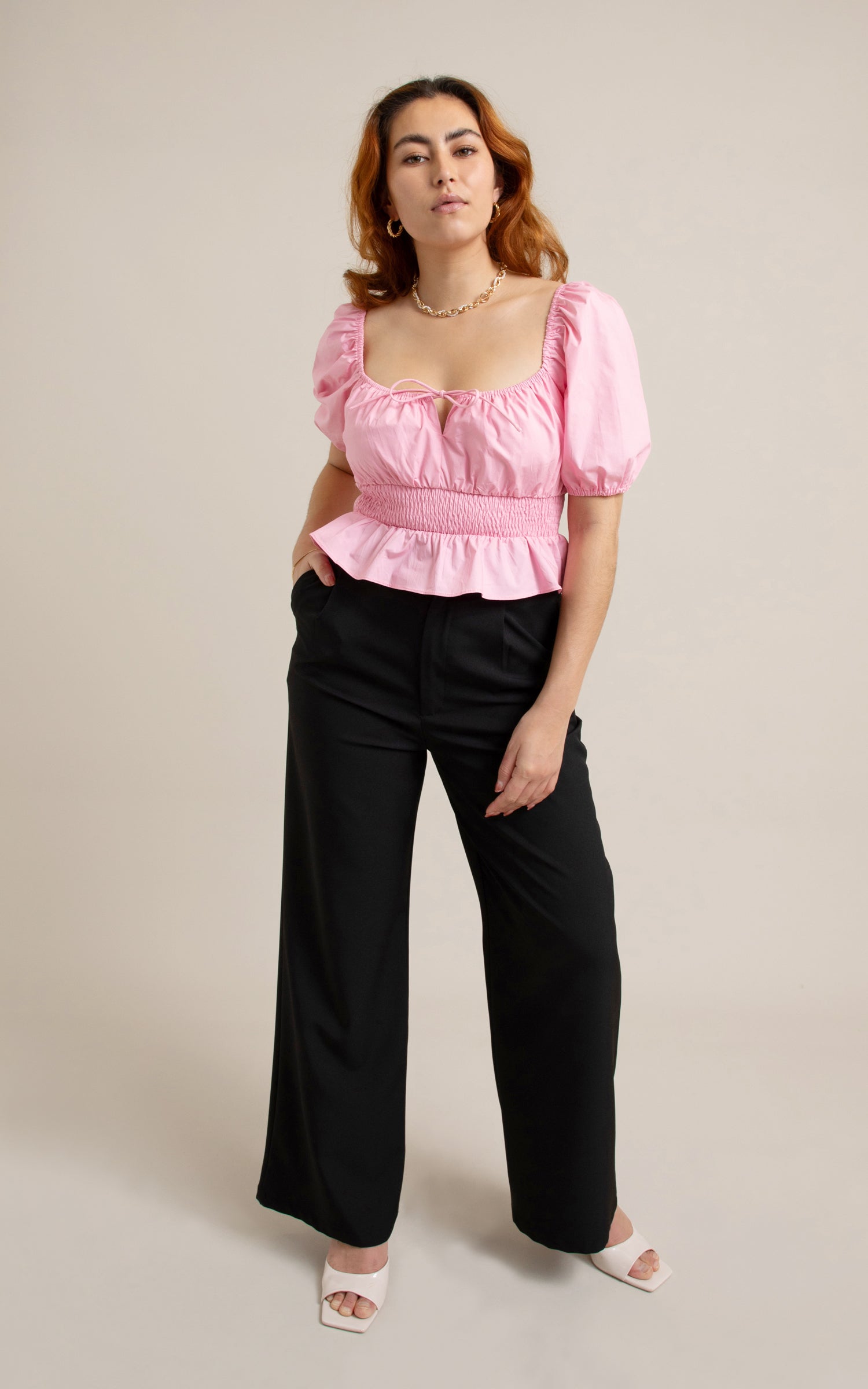 Ruched tie hotsell front top