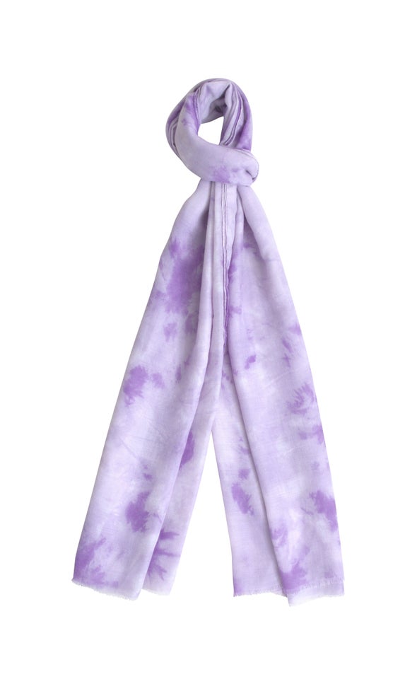 Printed Lightweight Scarf Purple