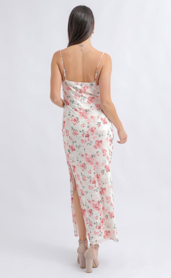 PTD Mesh Cowl Maxi Cream/pink Floral