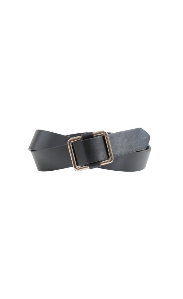 PU Tab Jean Belt Gold/black