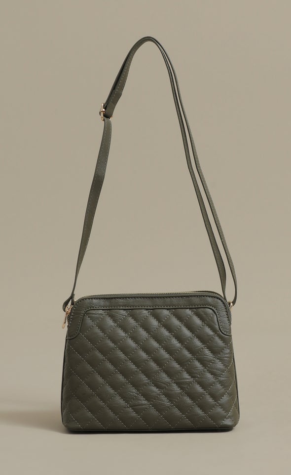 Quilted Handbag Khaki
