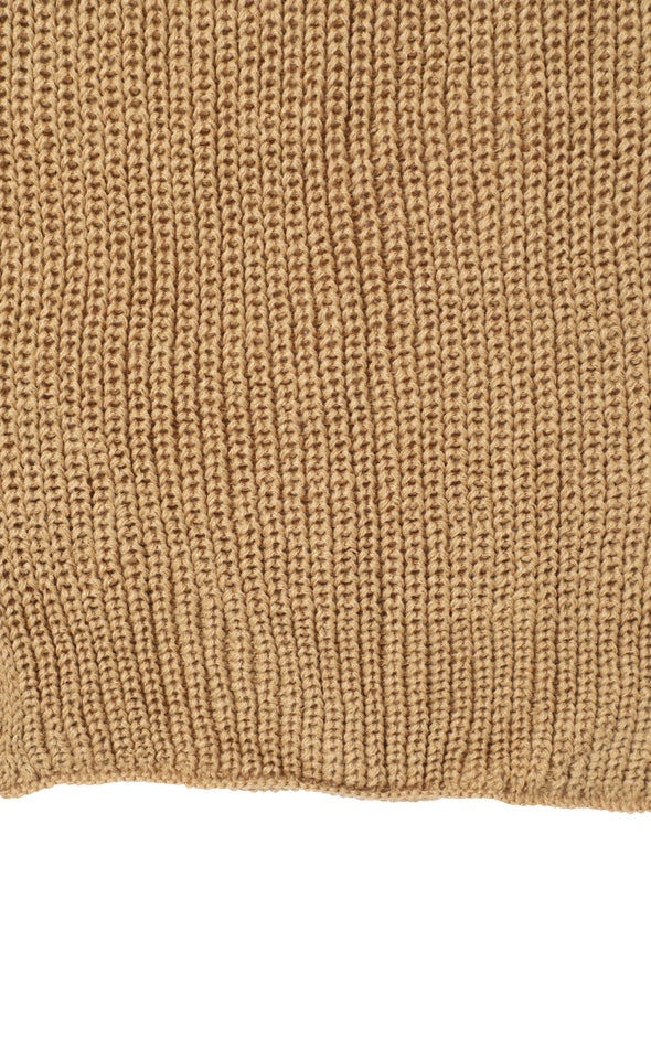 Ribbed Scarf Camel