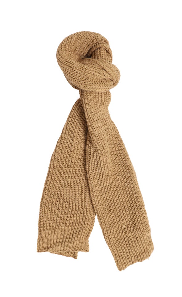 Ribbed Scarf Camel