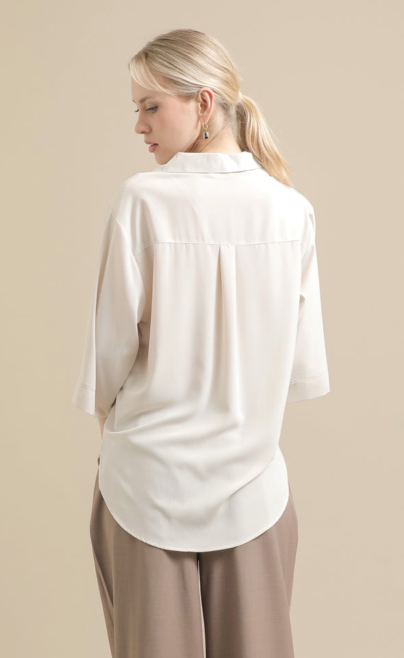 Roll Sleeve Shirt Natural
