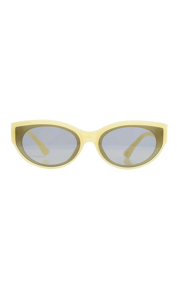 Rounded Cateye Sunglasses Chartreuse