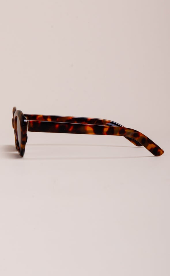 Rounded Cateye Sunglasses Tortoiseshell