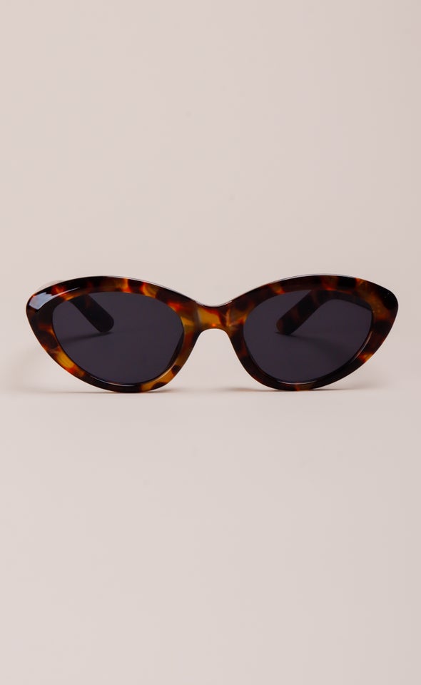 Rounded Cateye Sunglasses Tortoiseshell