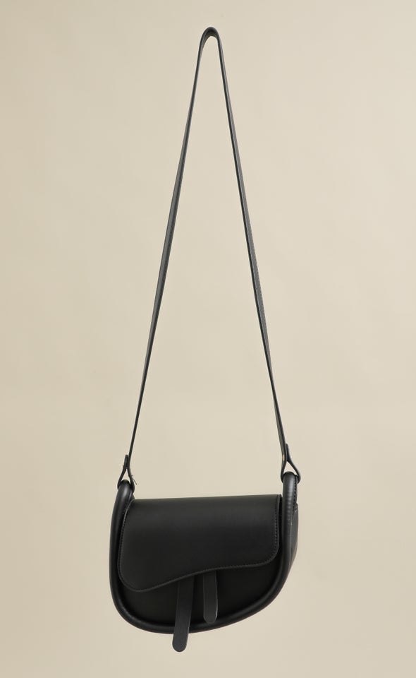 Saddle Crossbody Bag Black