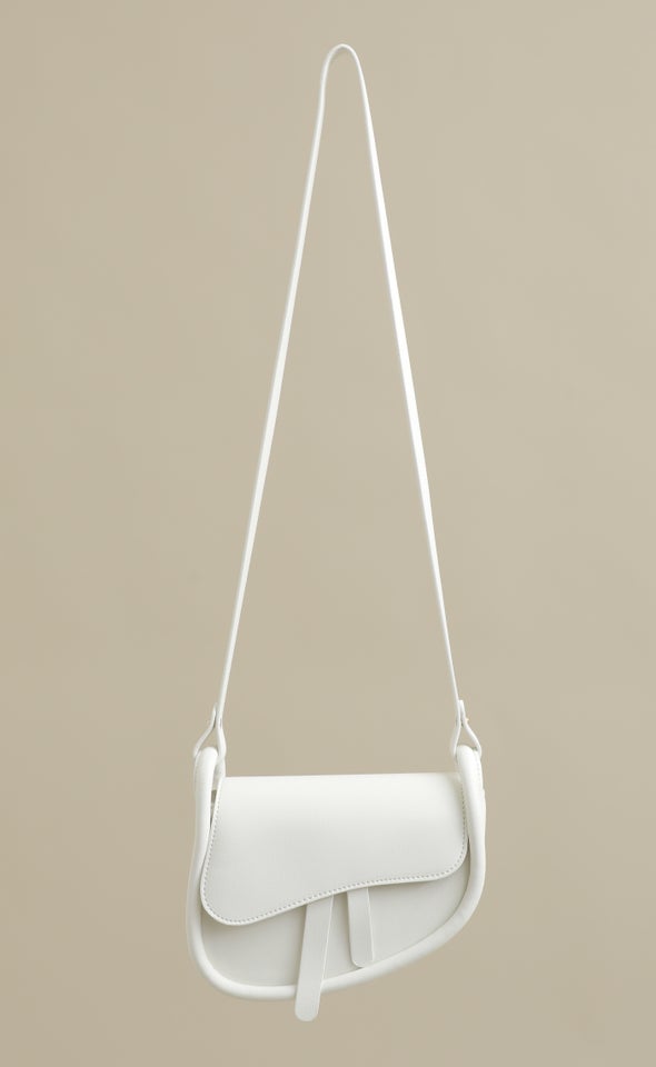 Saddle Crossbody Bag Ivory