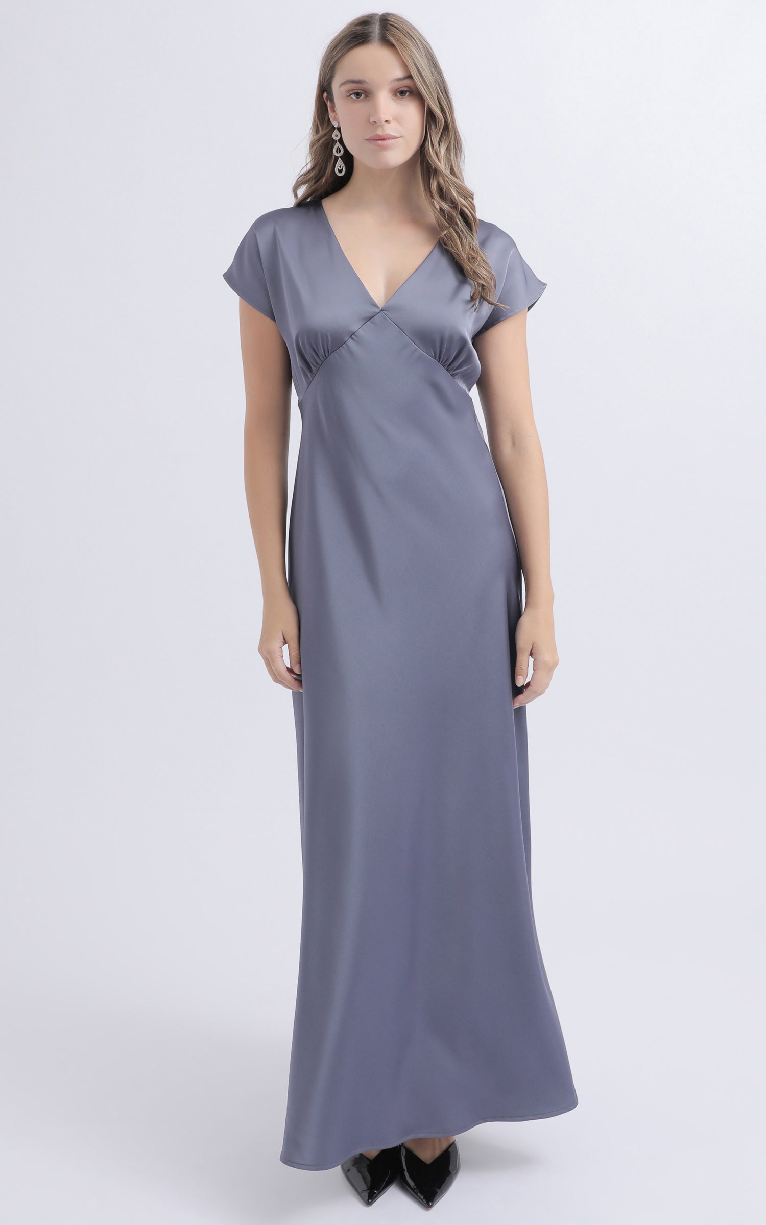 green emerald velvet dress Long Halter Formal Dress with High Neckline Silver / 2XLarge