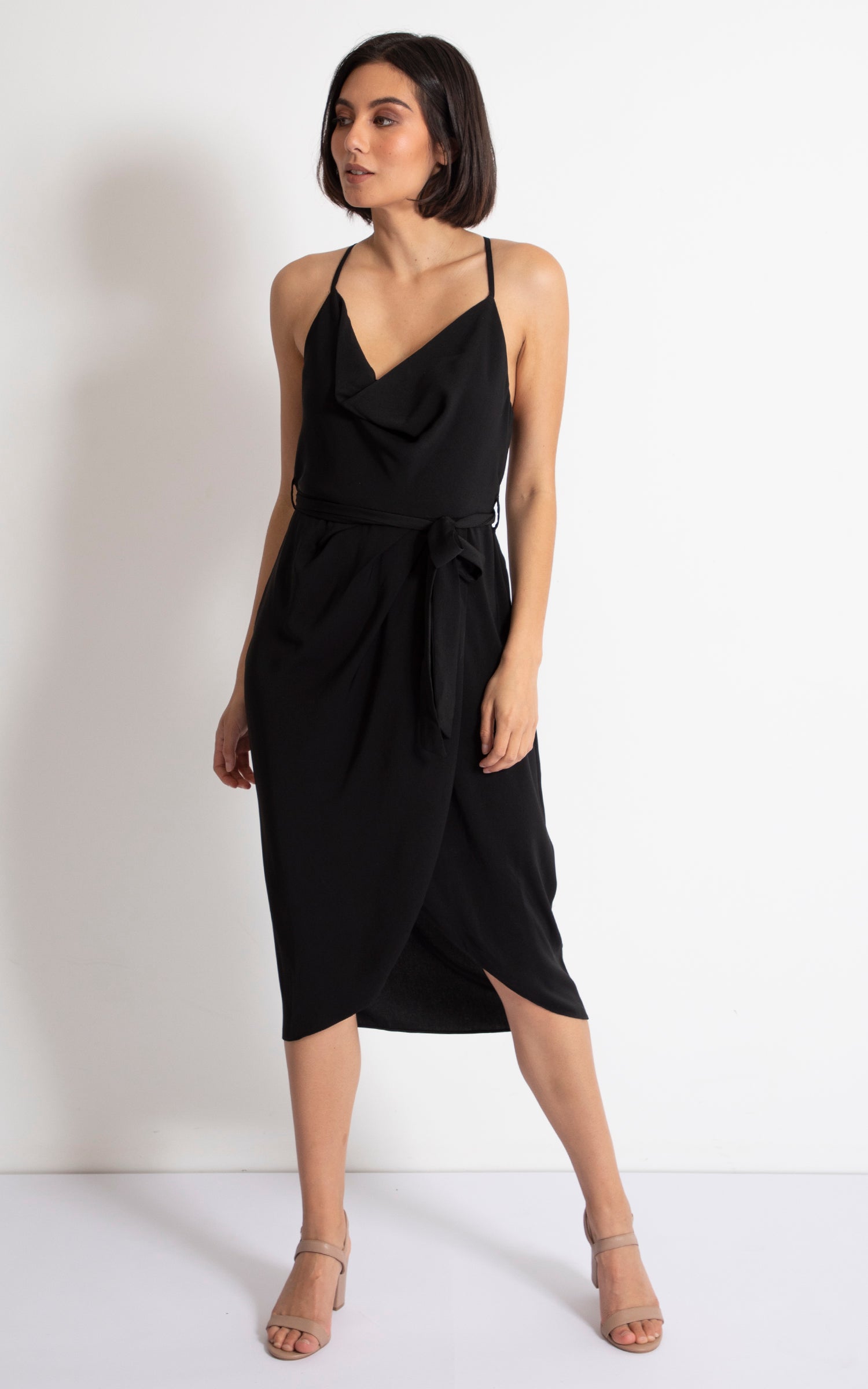 tie wrap dress