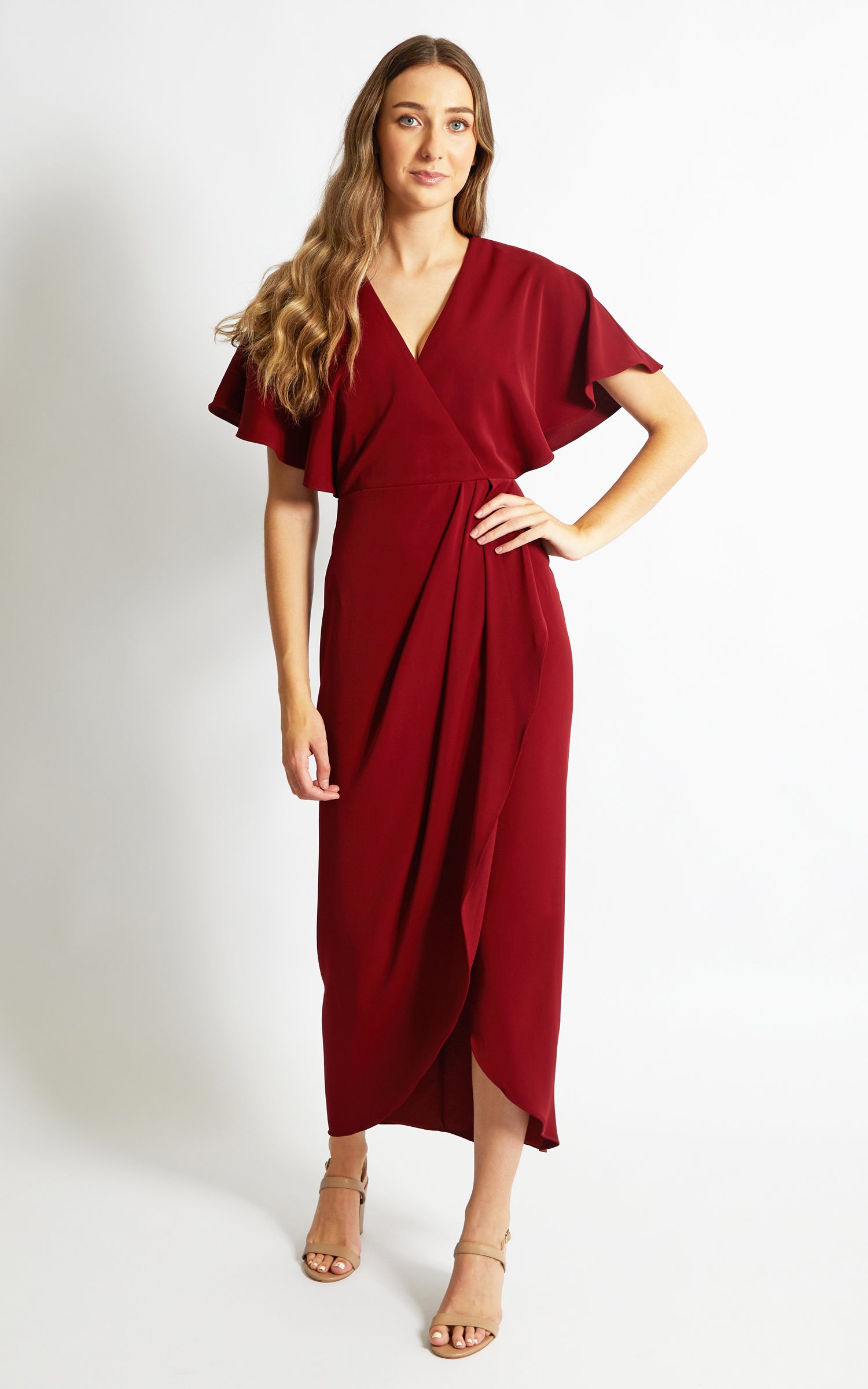wrap gown dress