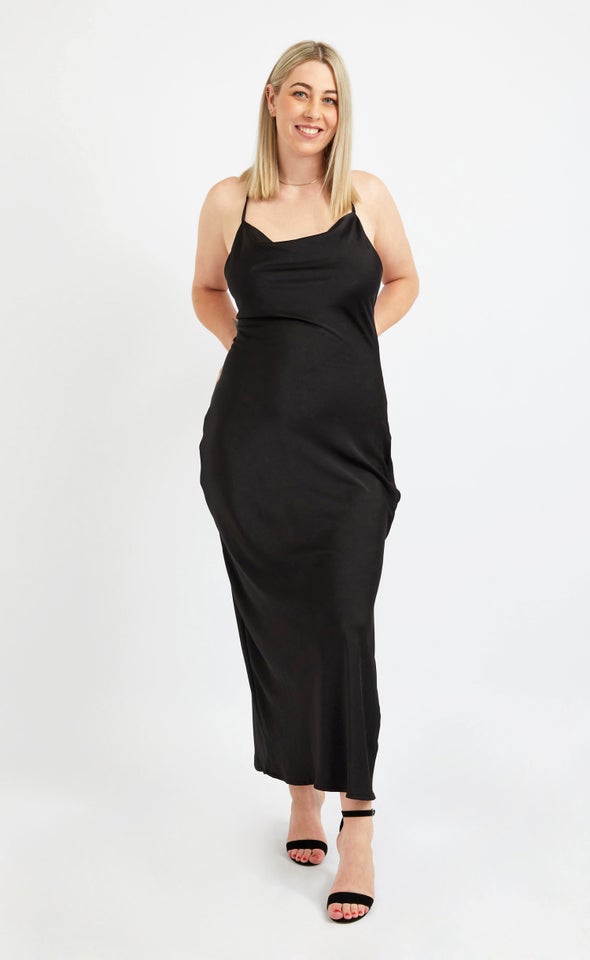 Satin Low Back Slip Gown Pagani