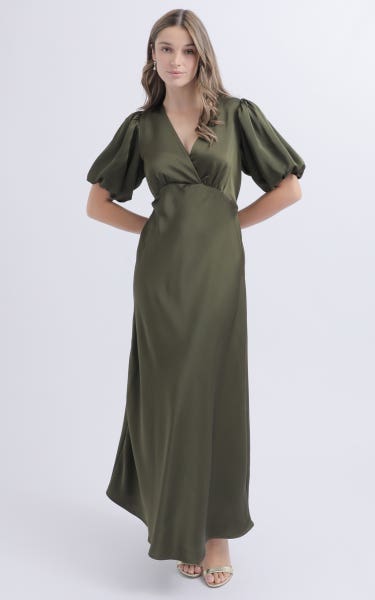green emerald velvet dress Long Halter Formal Dress with High Neckline Smoky Blue / 2XLarge