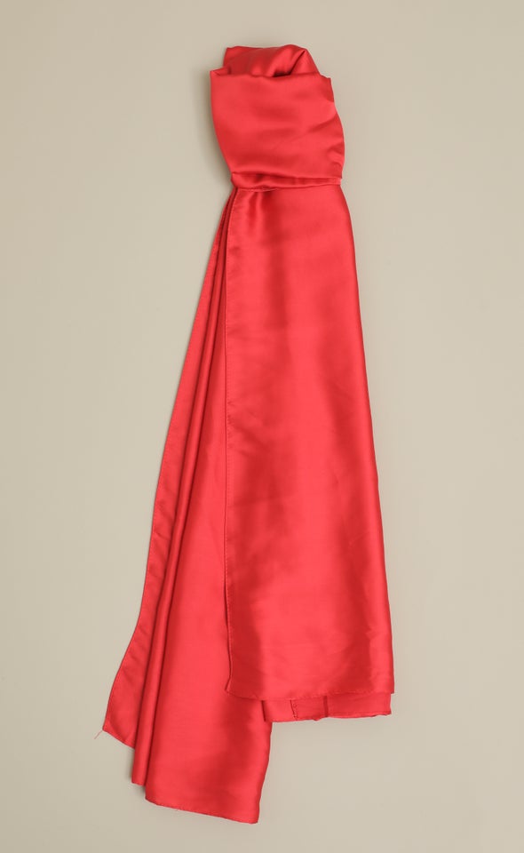 Satin Scarf Red