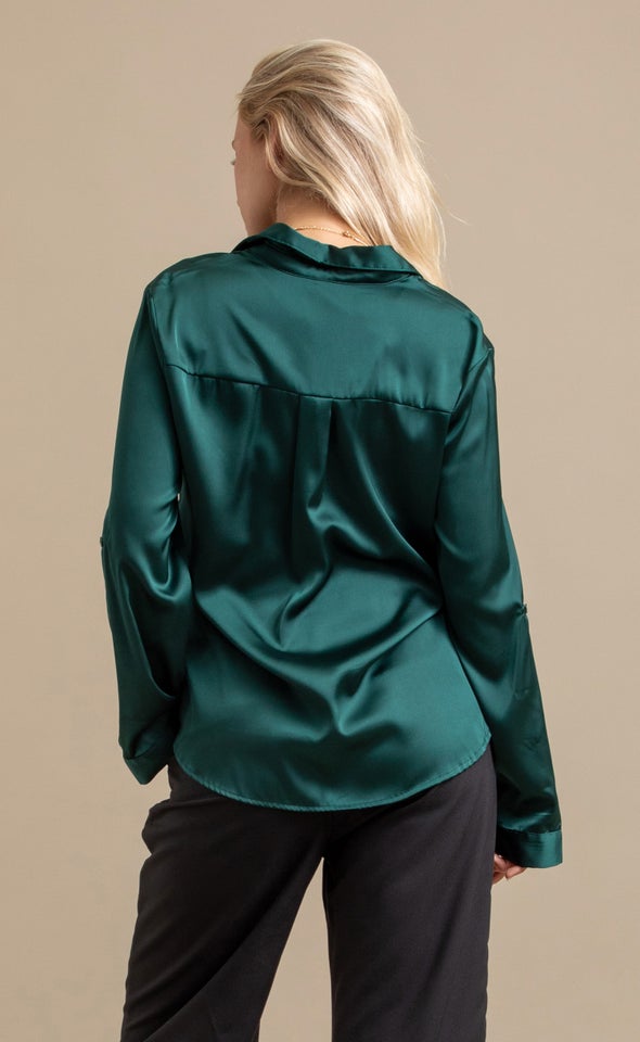 Satin Shirt Forest