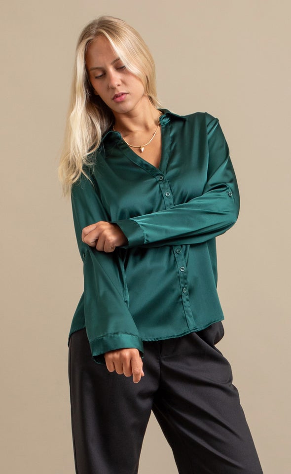 Satin Shirt Forest