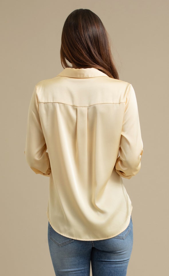 Satin Shirt Light Gold