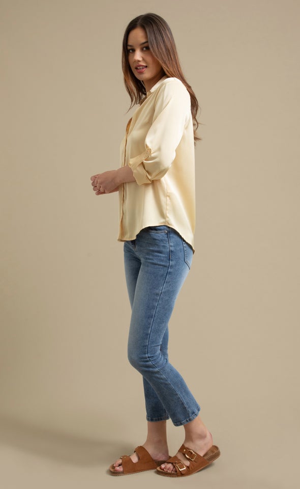Satin Shirt Light Gold