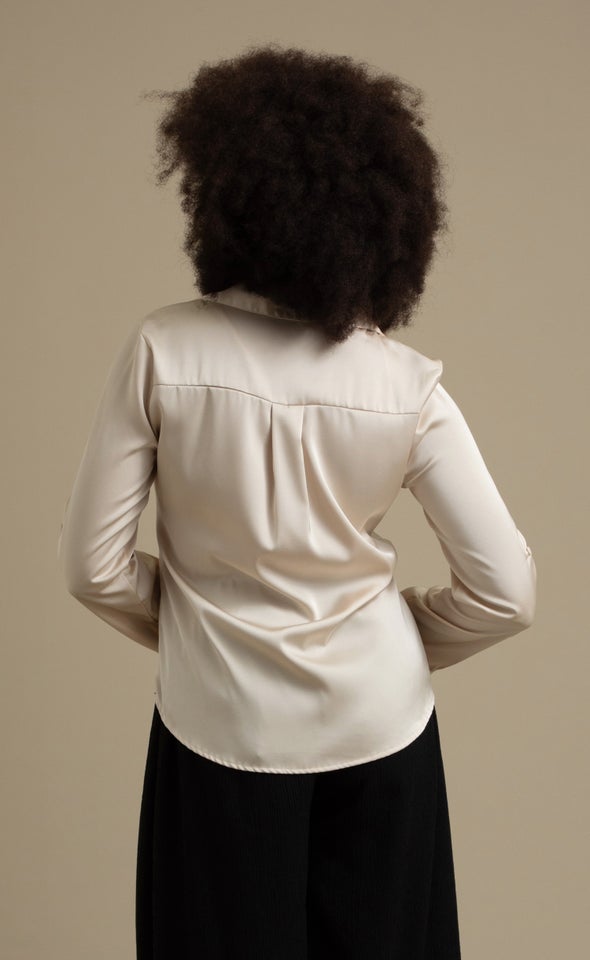 Satin Shirt Natural