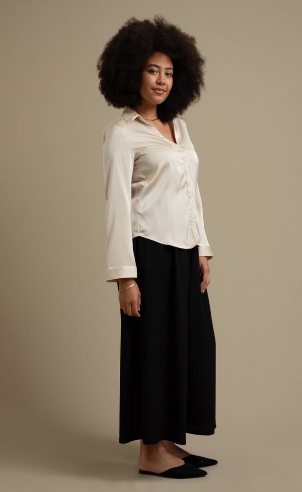 Satin Shirt Natural