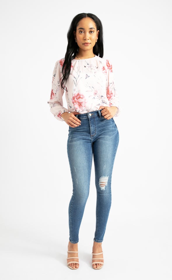 Sculpt Effect Skinnys Blue