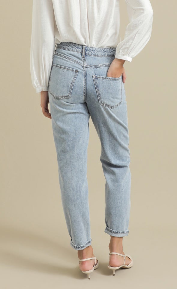 Sculpt Mom Jeans Blue