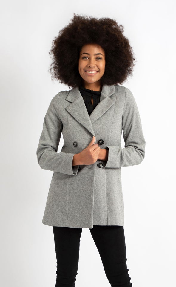Short Checked Coat Pagani Short Checked Coat Pagani, Grey Winter Coat Nz