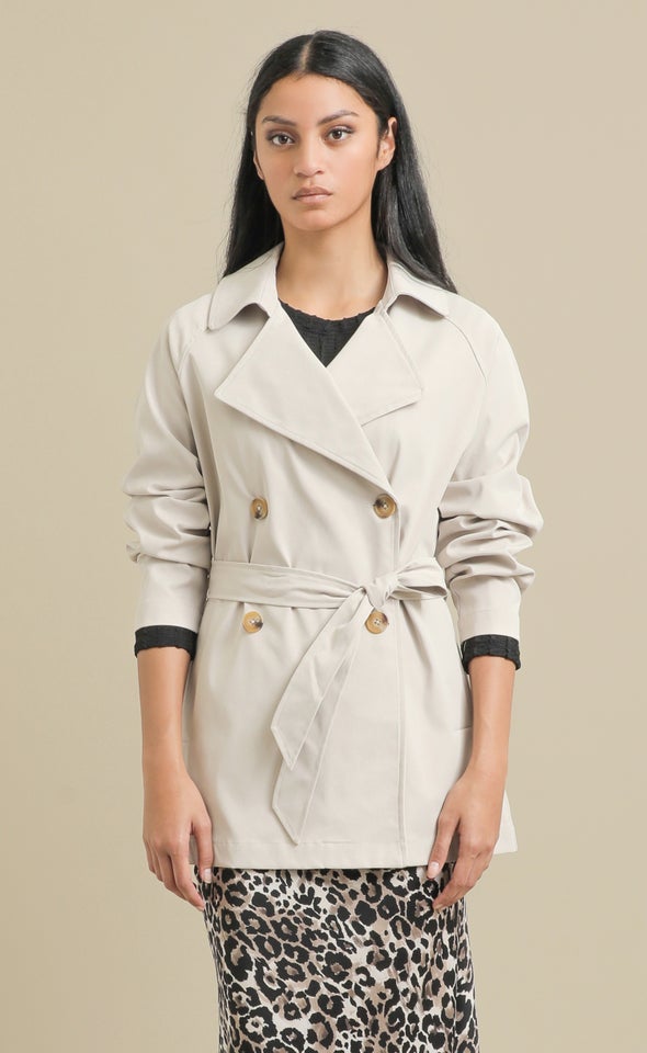 Shorter Length Trench Natural