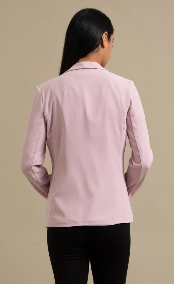 Single Button Blazer Dusky